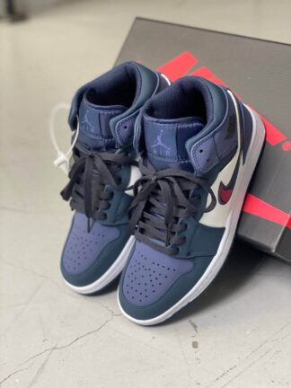 air Jordan 1 Mid Obsidian Sanded Purple