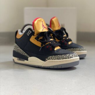 Air Jordan 3 black Cement Gold