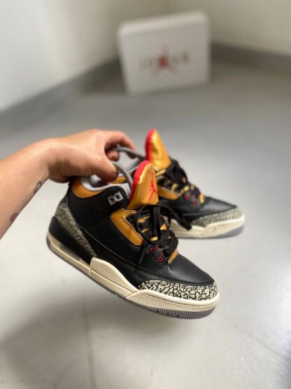 Air Jordan 3 black Cement Gold