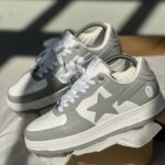 Bape Sta Ligth Gray white