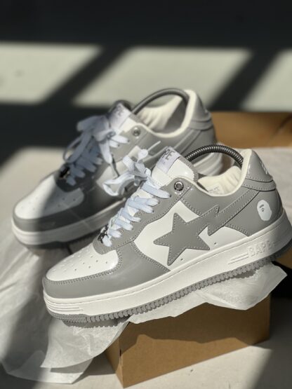 Bape Sta Ligth Gray white