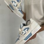 Louis Vuitton Trainer Monogram Flower Cían Blue