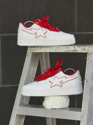 A Bathing Ape BAPE Sta Blanco Rojo