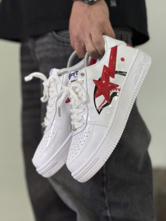 A Bathing Ape BAPE Sta Low Shark White