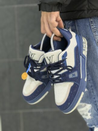 Louis Vuitton Trainer Pedrería Gray Blue